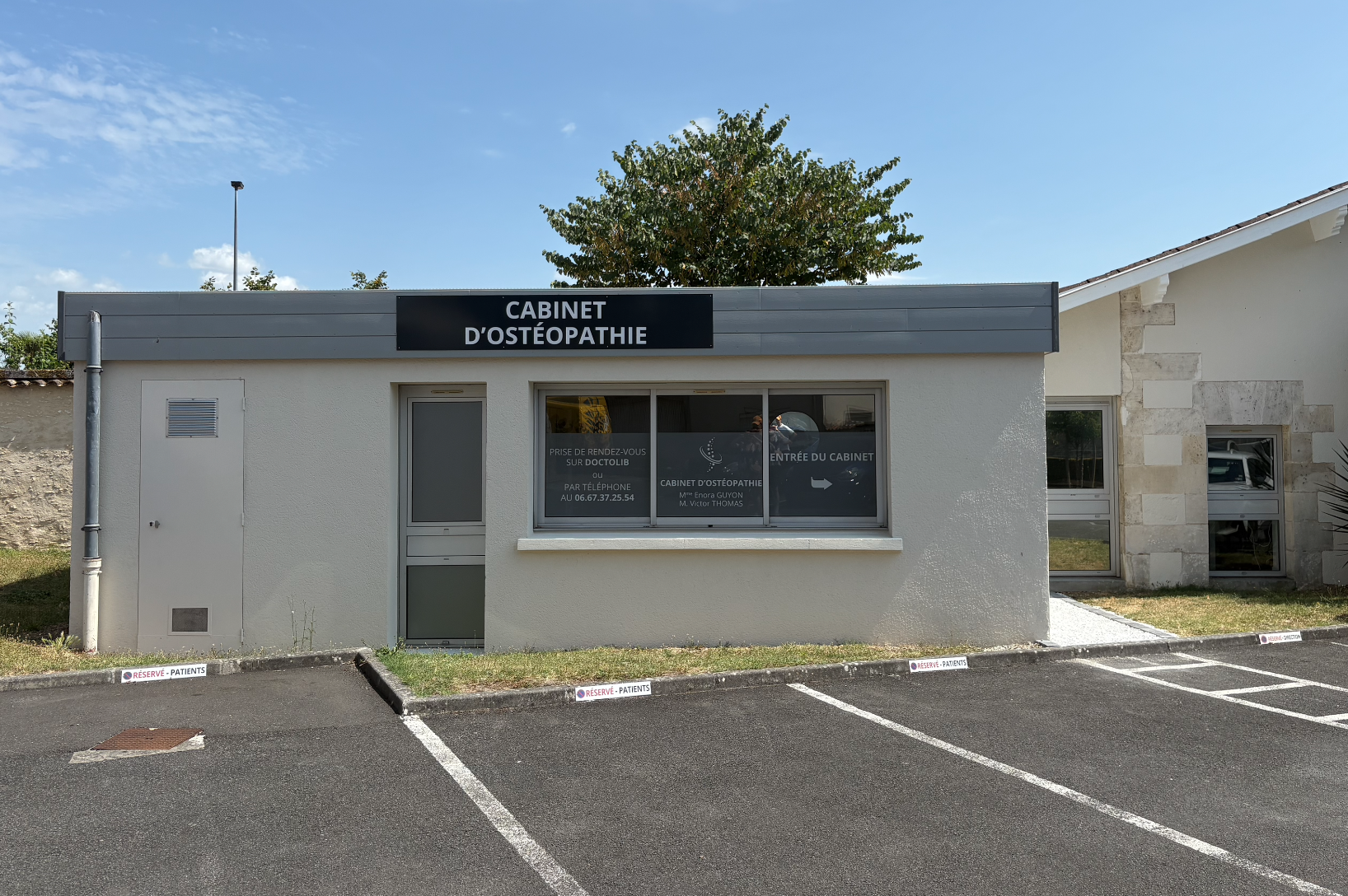 Photo du cabinet de l'extérieur